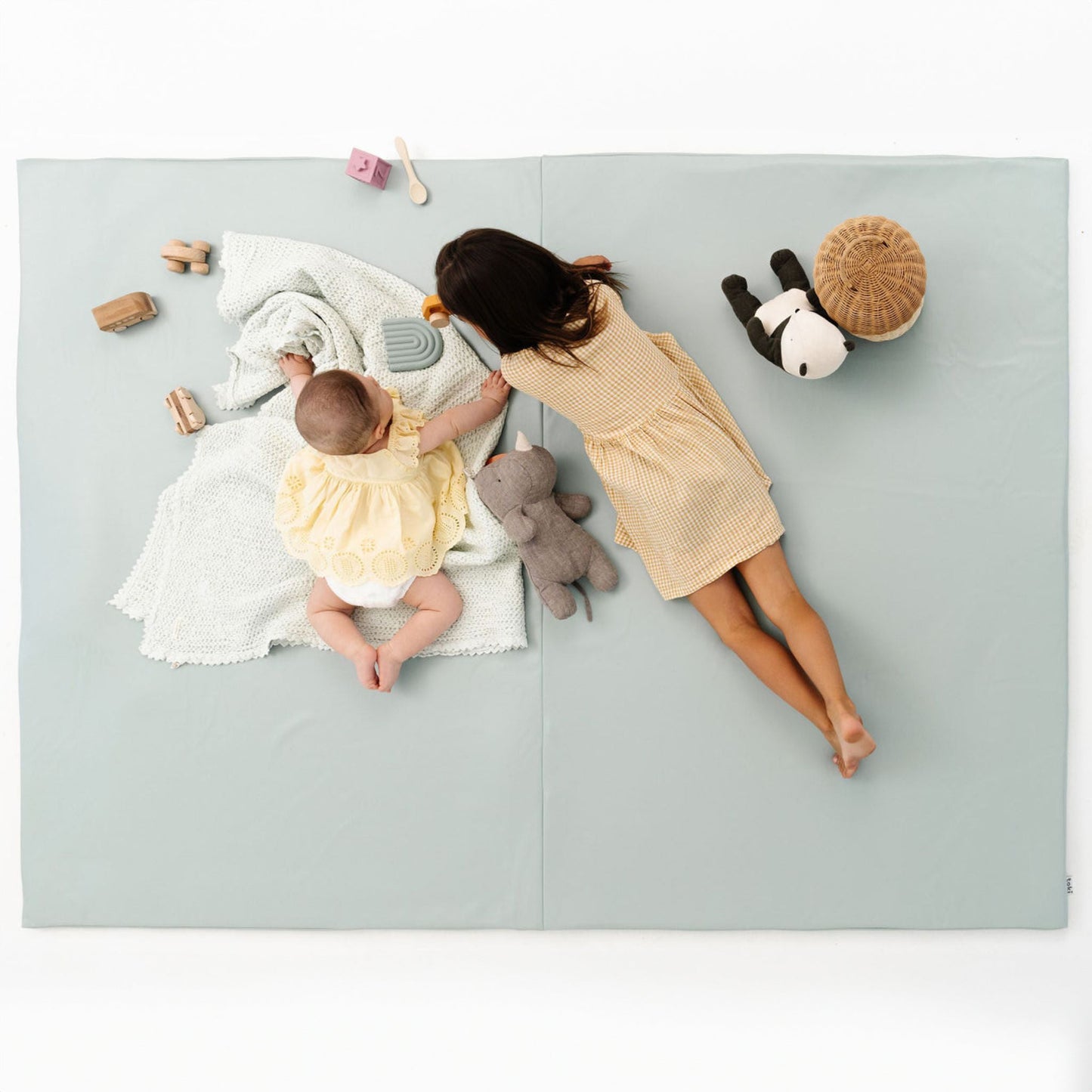 Toki Mats Sage Vegan Leather Play Mat