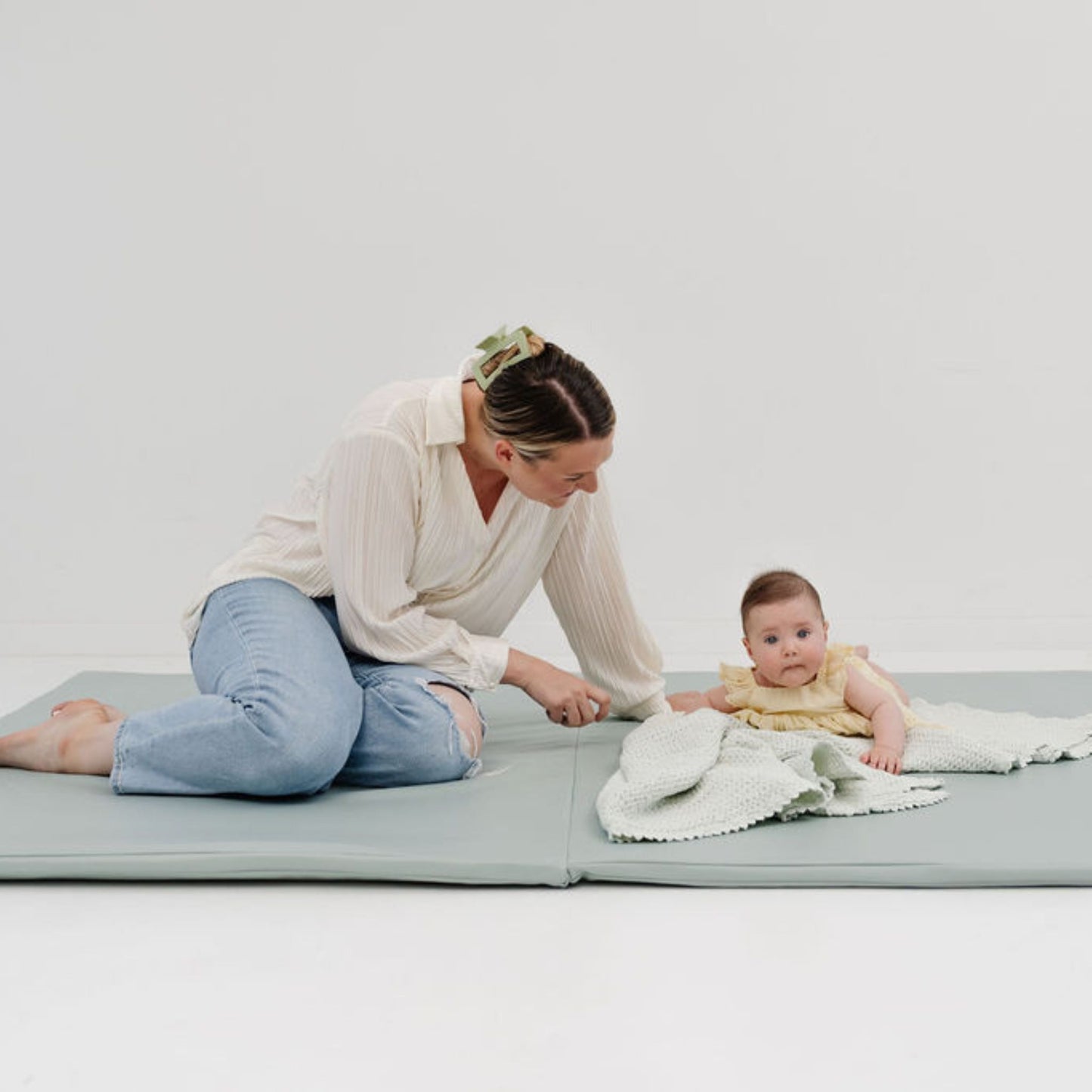 Toki Mats Sage Vegan Leather Play Mat