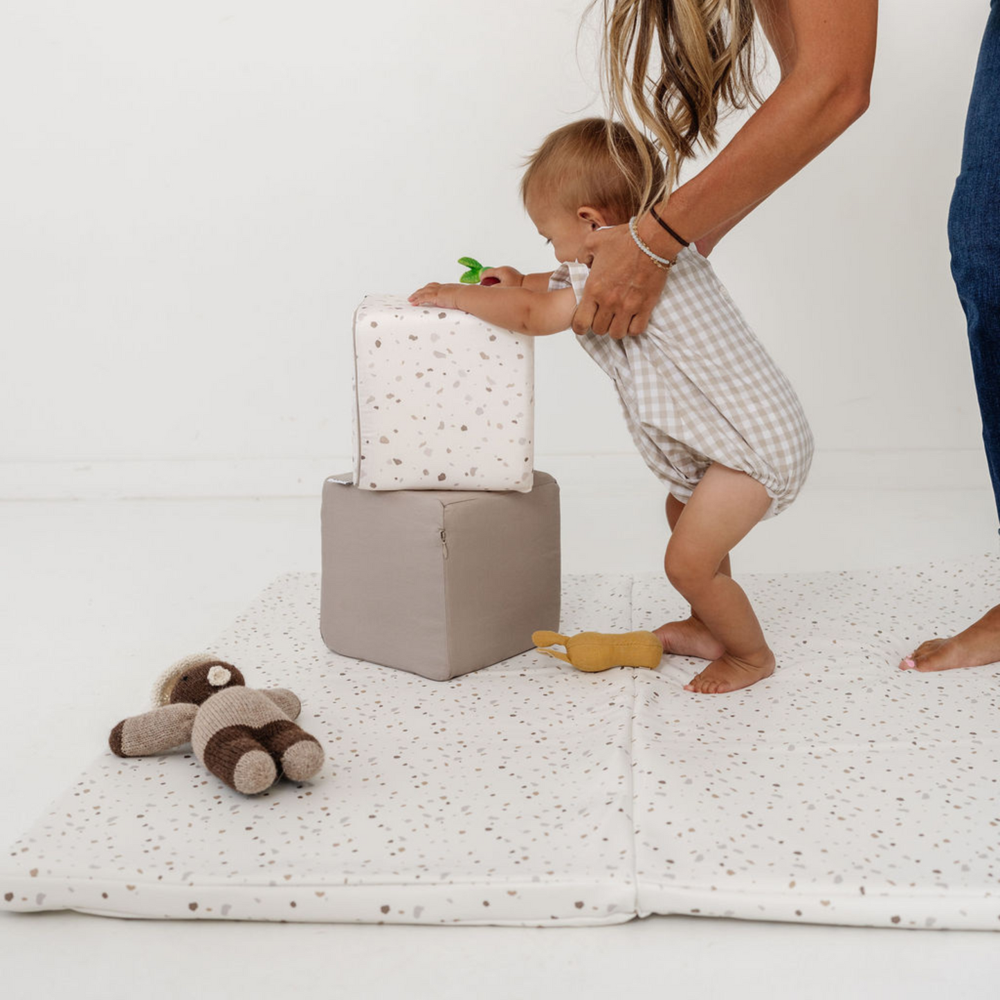 Toki Mats Terrazzo Chalk Vegan Leather Mat