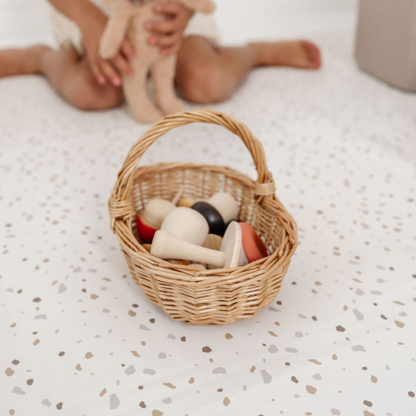 Toki Mats Terrazzo Chalk Vegan Leather Mat