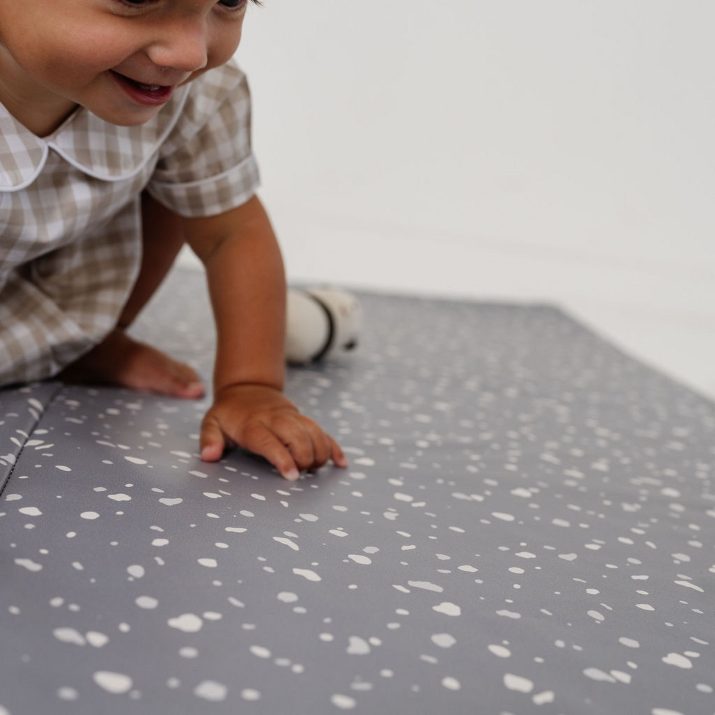 Toki Kids Terrazzo Slate Vegan Leather Mat