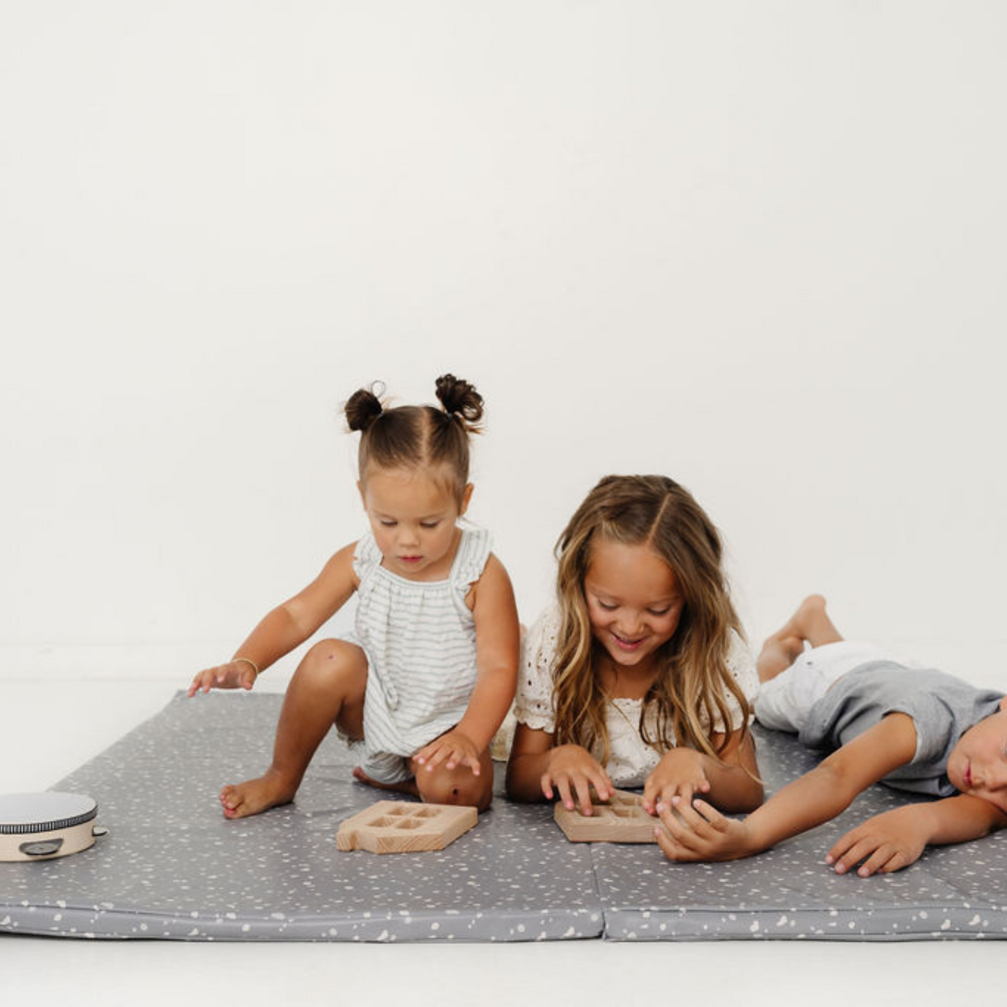 Toki Kids Terrazzo Slate Vegan Leather Mat