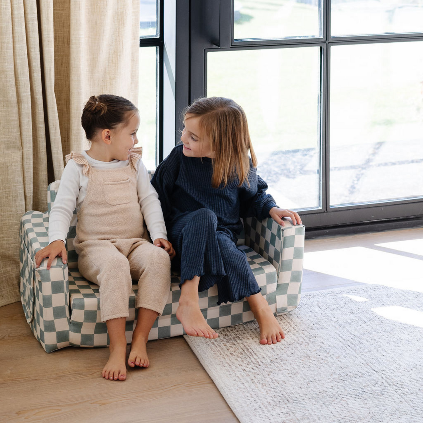 Toki Checker Matcha Play Couch