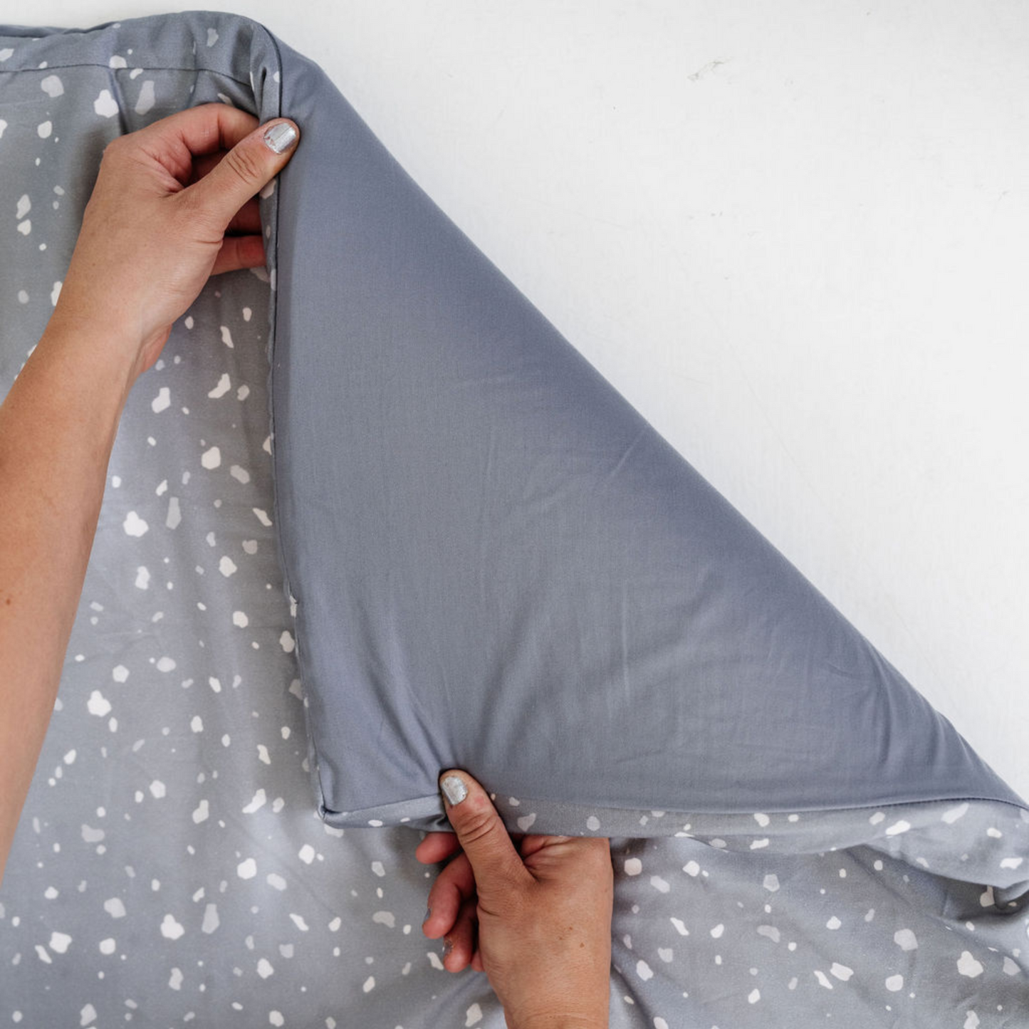 Toki Kids Terrazzo Slate Organic Cotton Mat