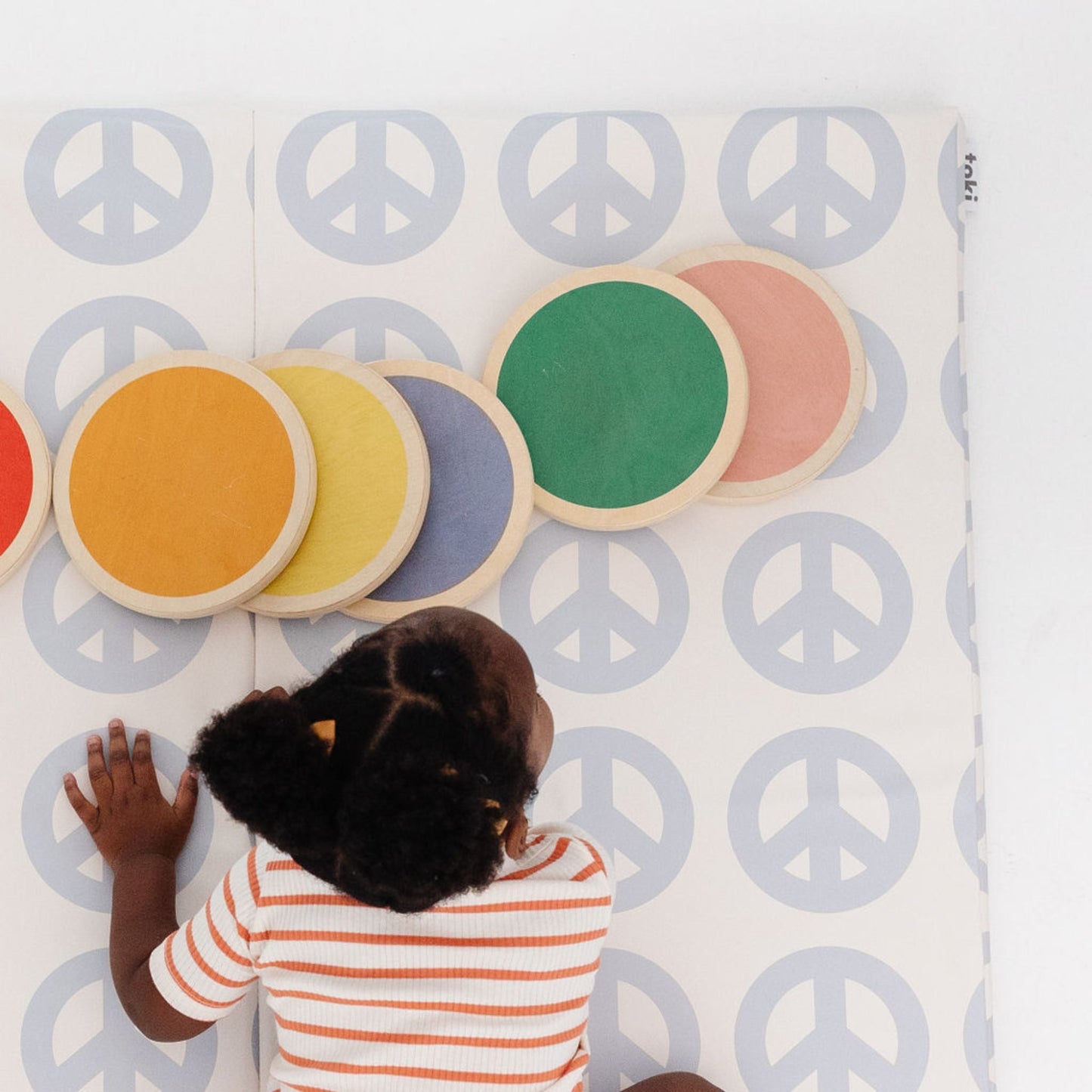 Toki Mats Peace Sign Vegan Leather Play Mat