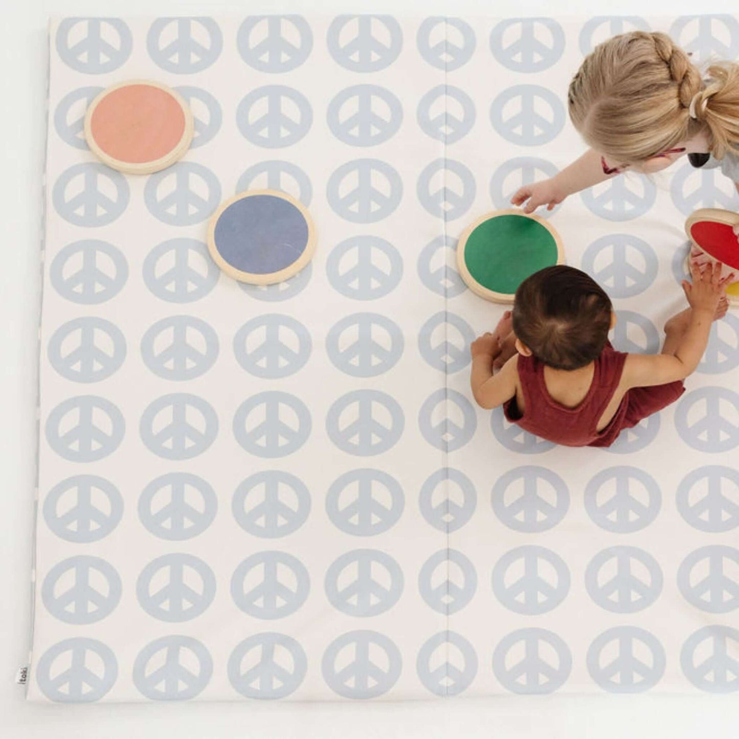 Toki Mats Peace Sign Vegan Leather Play Mat
