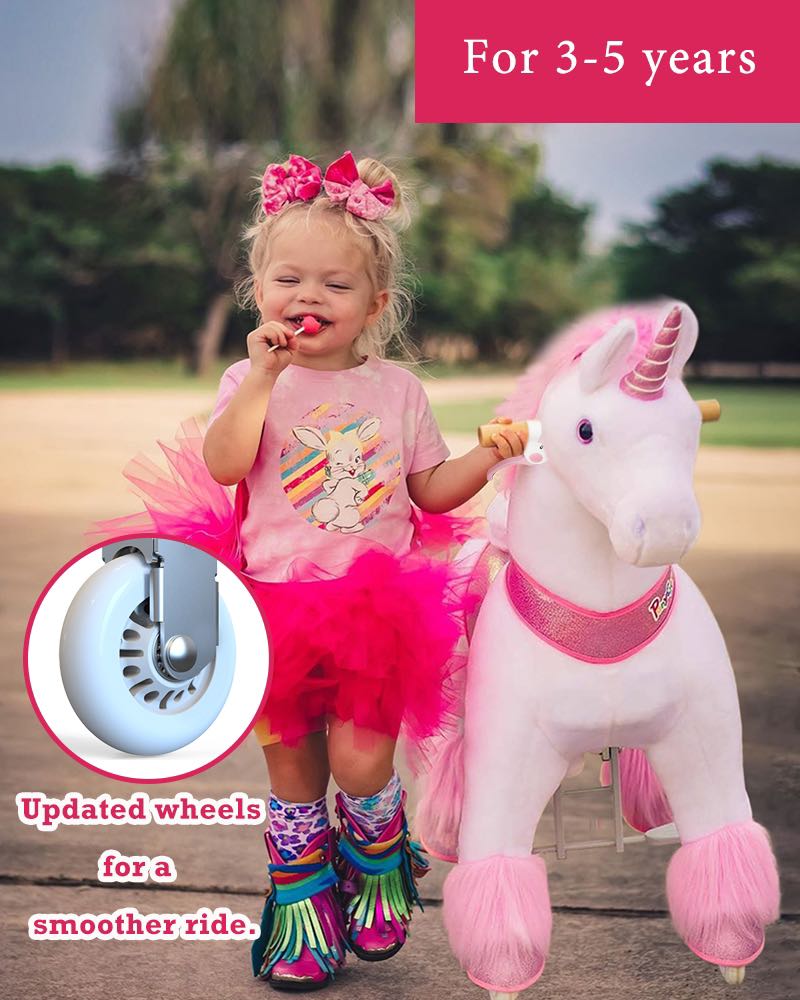 PonyCycle Pink Unicorn Ride On
