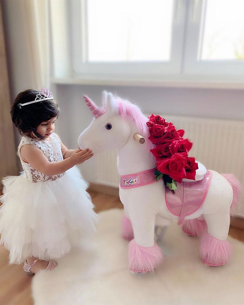 PonyCycle Pink Unicorn Ride On
