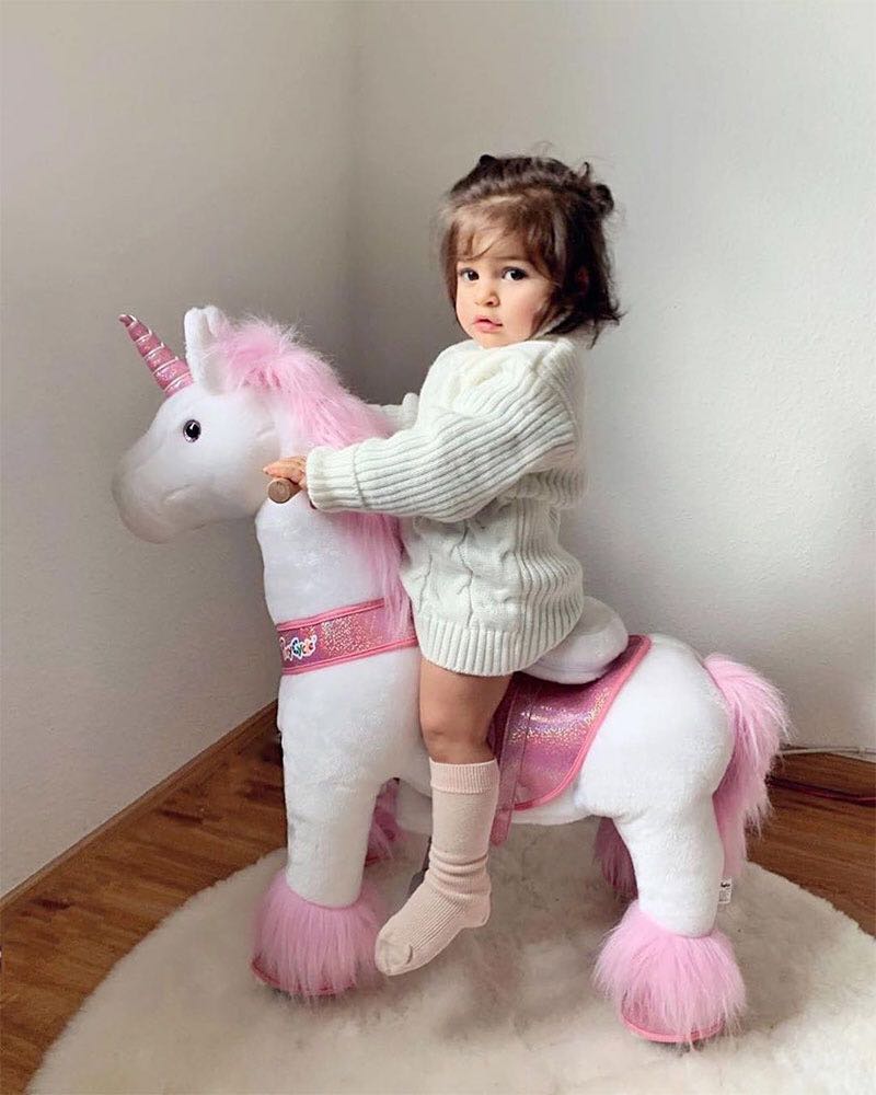 PonyCycle Pink Unicorn Ride On