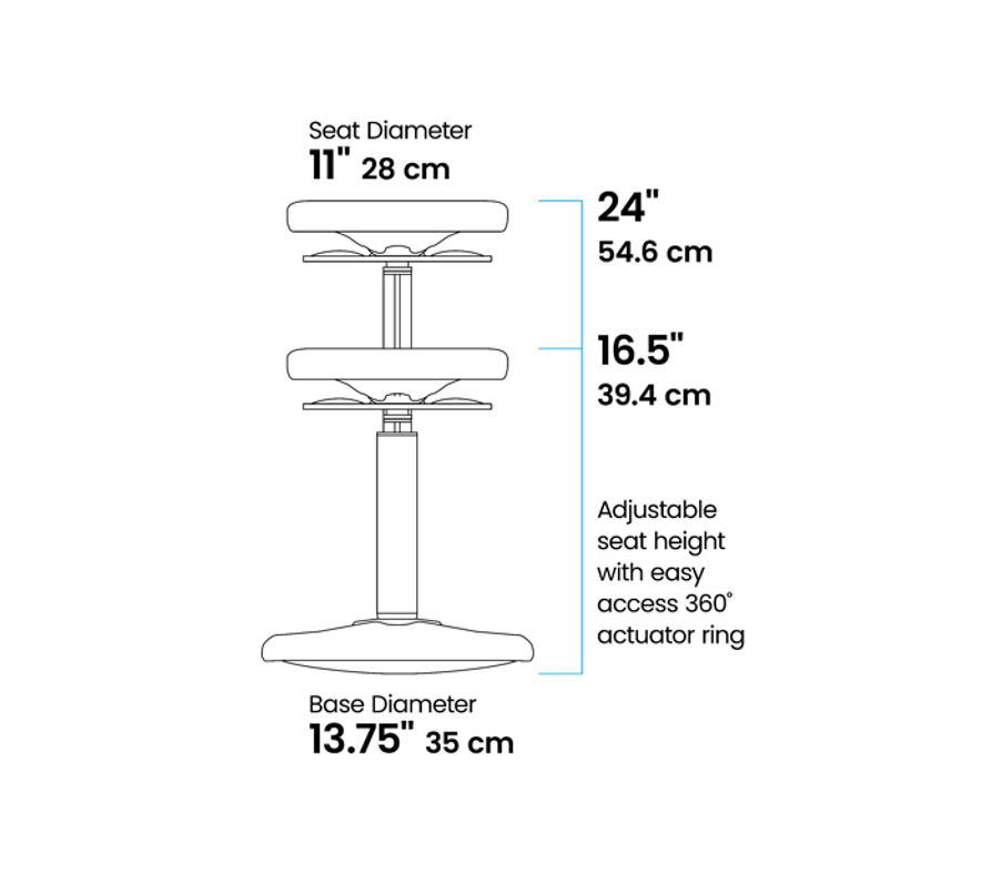 Kore Design Kids Adjustable Tall Wobble Chair