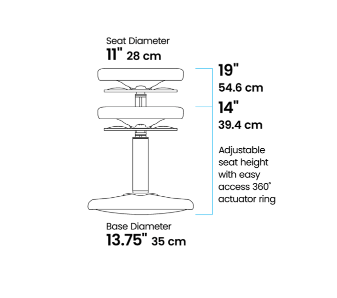 Kore Design Kids Adjustable Standard Wobble Chair