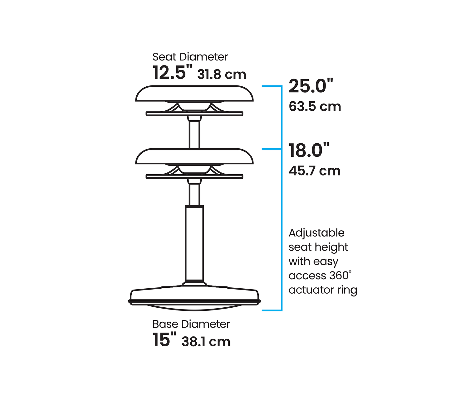 Kore Design Teen/College Standard Adjustable Chair