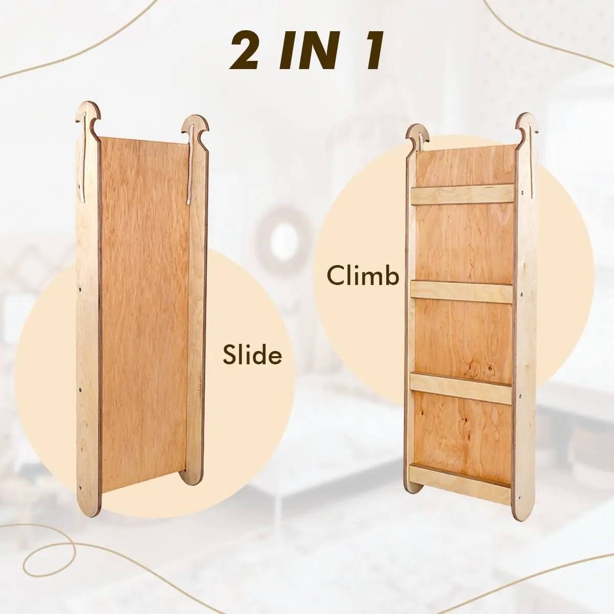 Goodevas 4 in 1 Montessori Climbing Set Beige