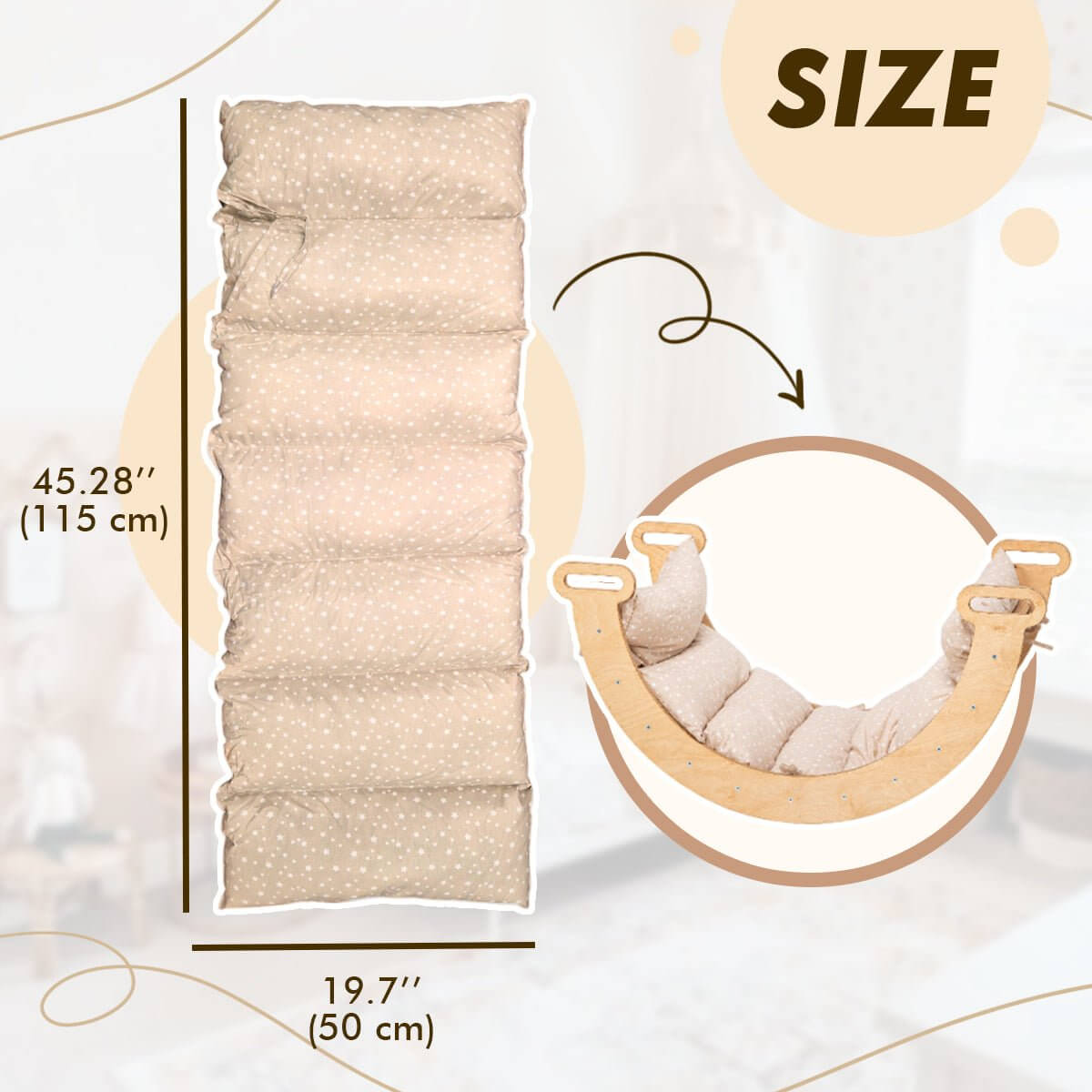 Goodevas 4 in 1 Montessori Climbing Set Beige