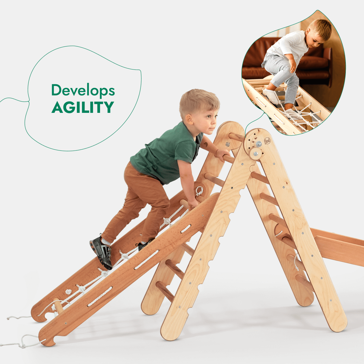 Goodevas 4 in 1 Montessori Climbing Set