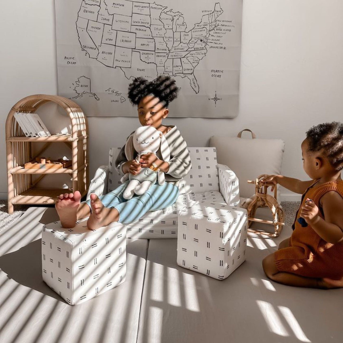 Toki Kids Mudcloth Play Couch
