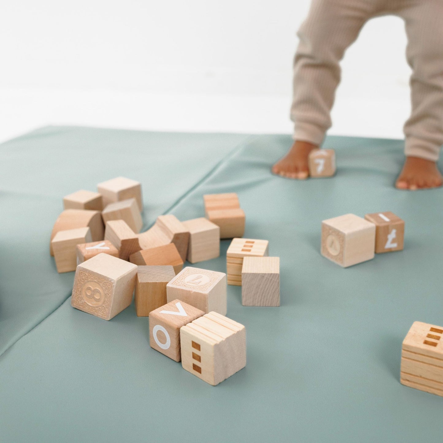 Toki Mats Sage Vegan Leather Play Mat