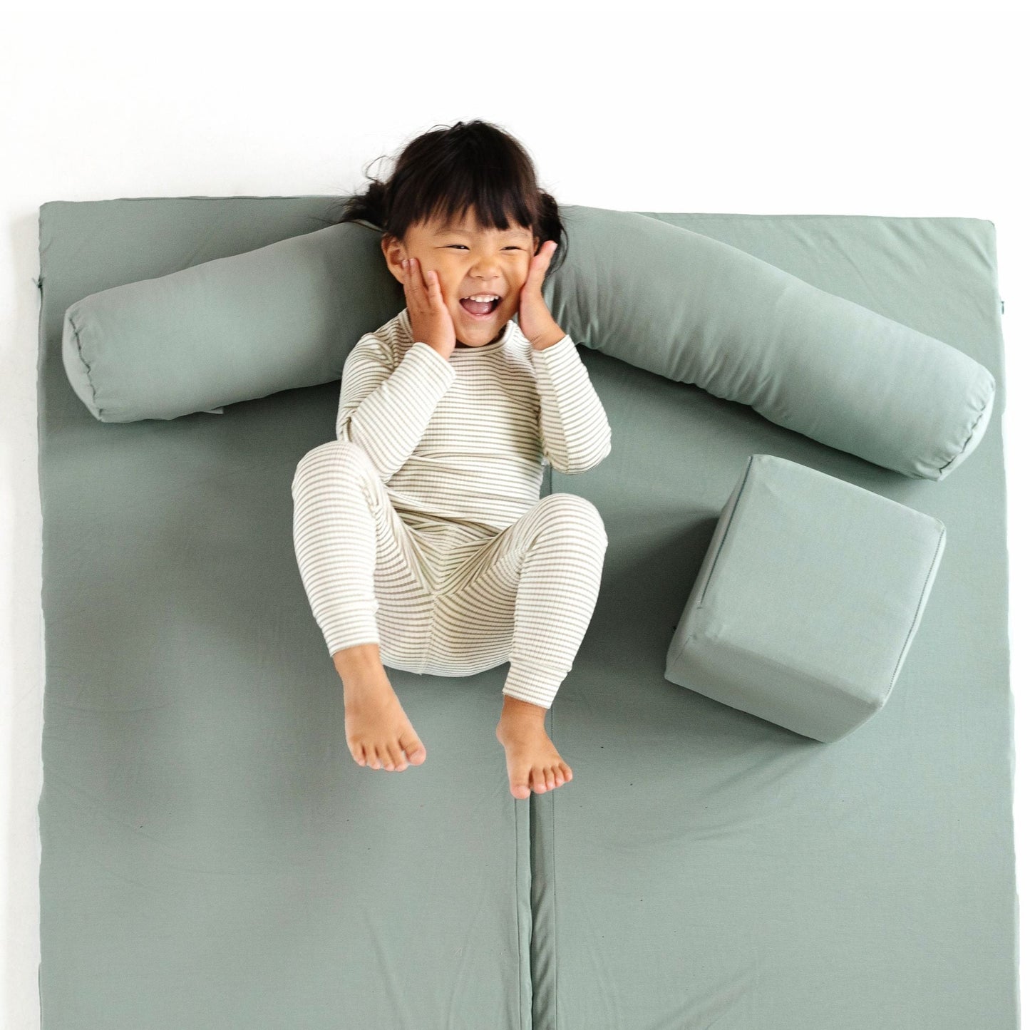 Toki Mats Sage Jersey Play Mat