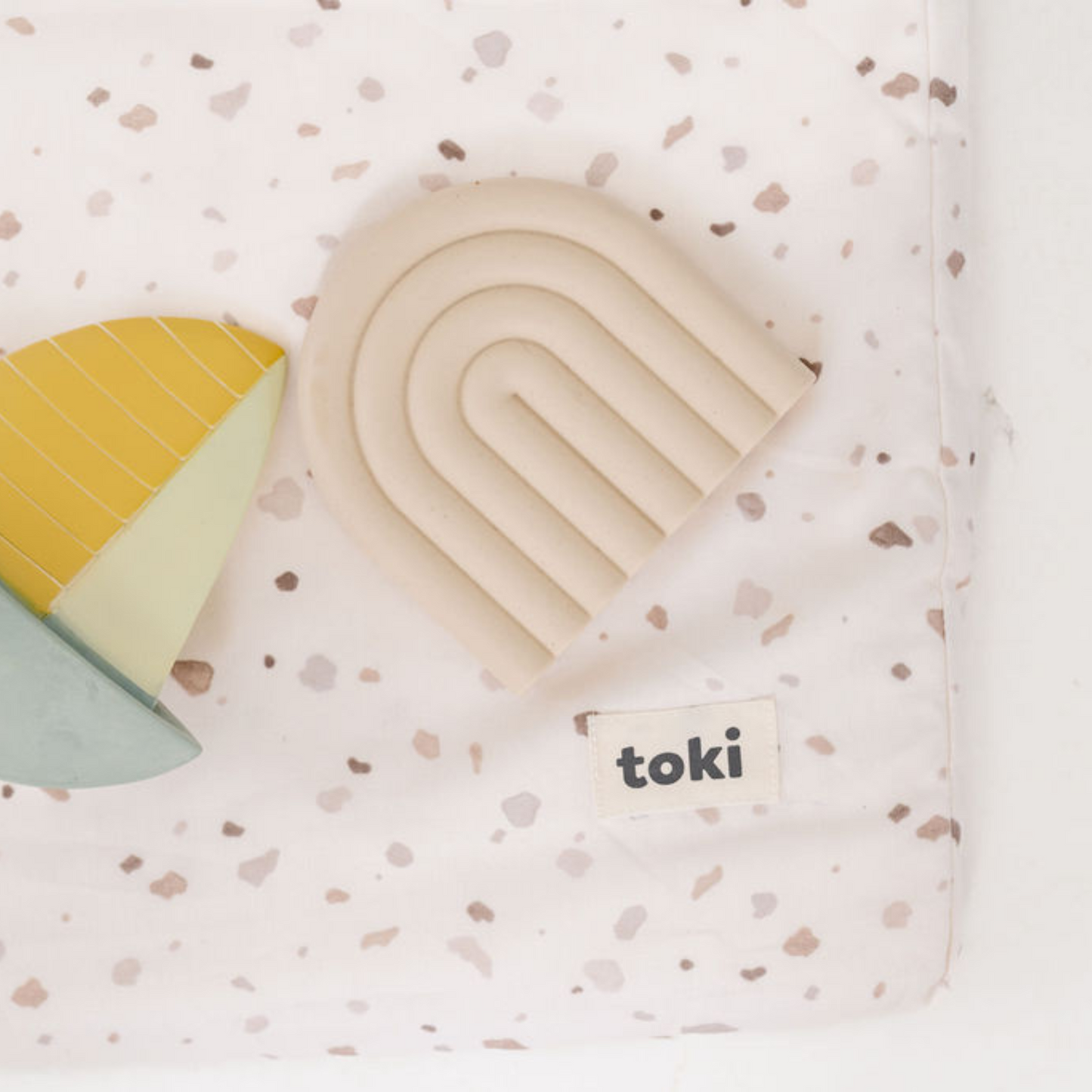 Toki Kids Terrazzo Chalk Organic Cotton Mat