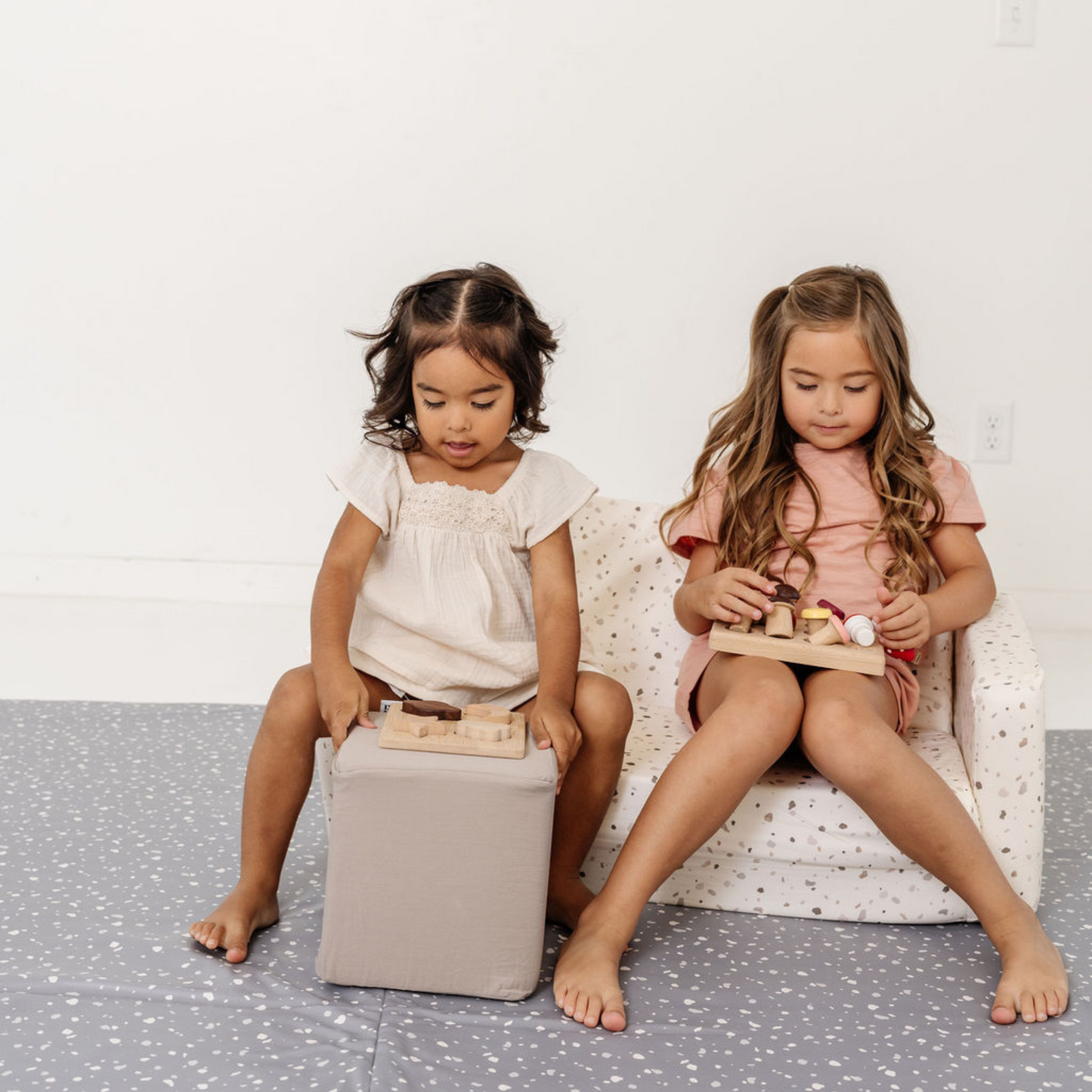 Toki Kids Terrazzo Chalk Play Couch
