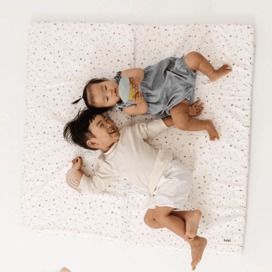 Toki Kids Terrazzo Chalk Organic Cotton Mat