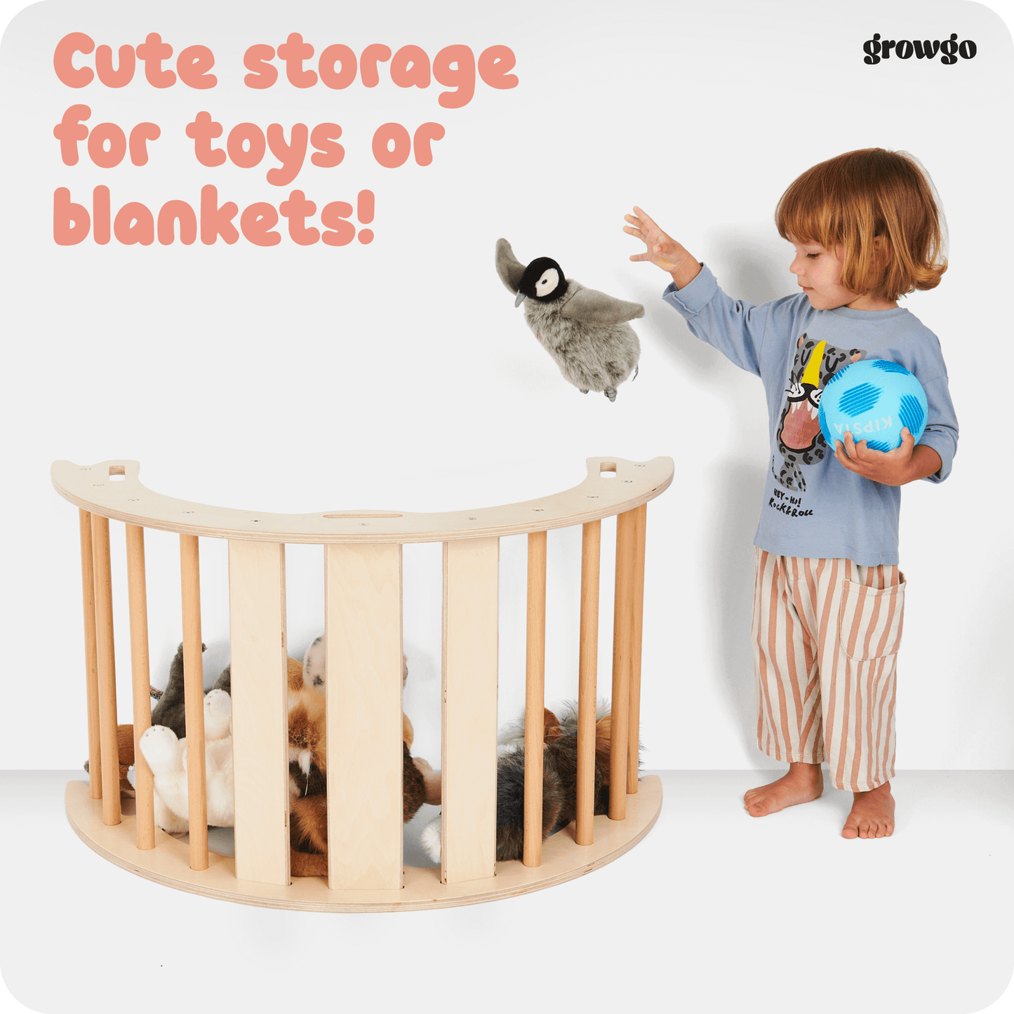 GrowGo Montessori 2-in-1 Climbing Arch And Rocker