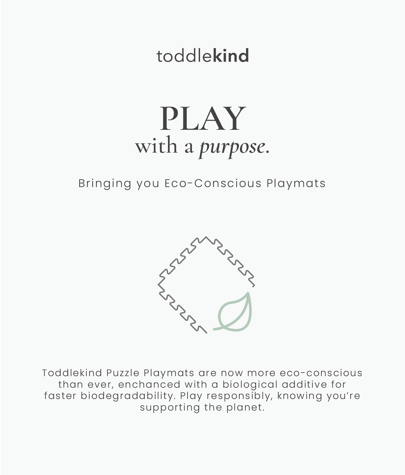 Toddlekind Premium Foam Playmat | Linear - Camel