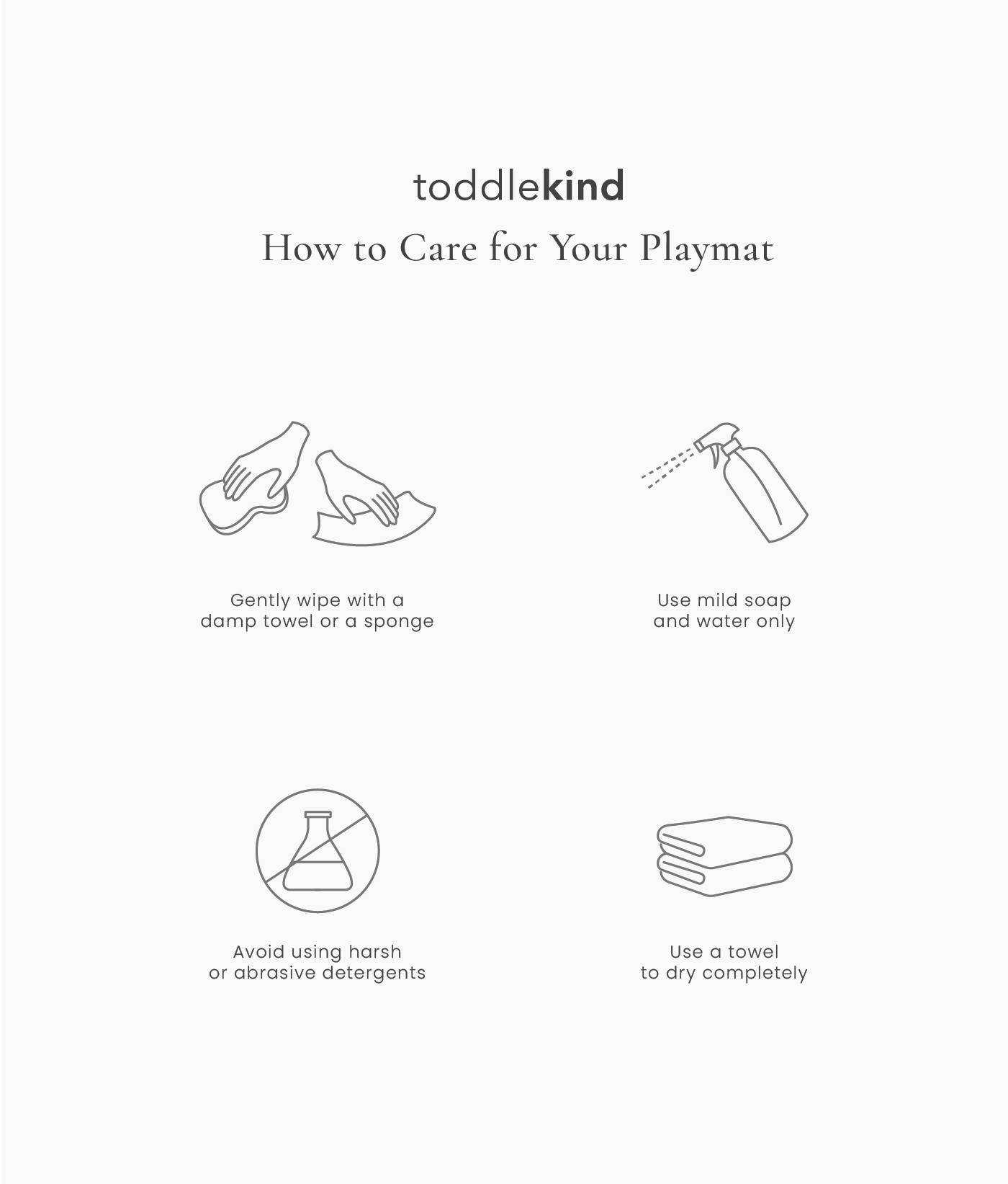 Toddlekind Premium Foam Playmat | Linear - Camel