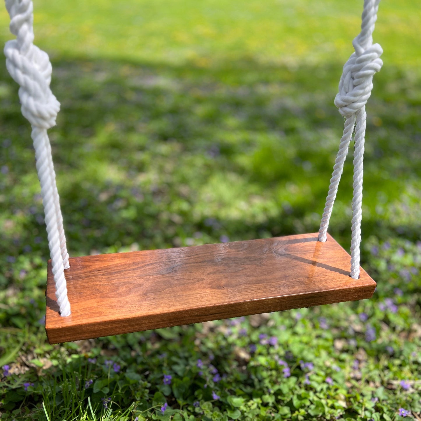 Sweet Swinging Walnut Bench Swing