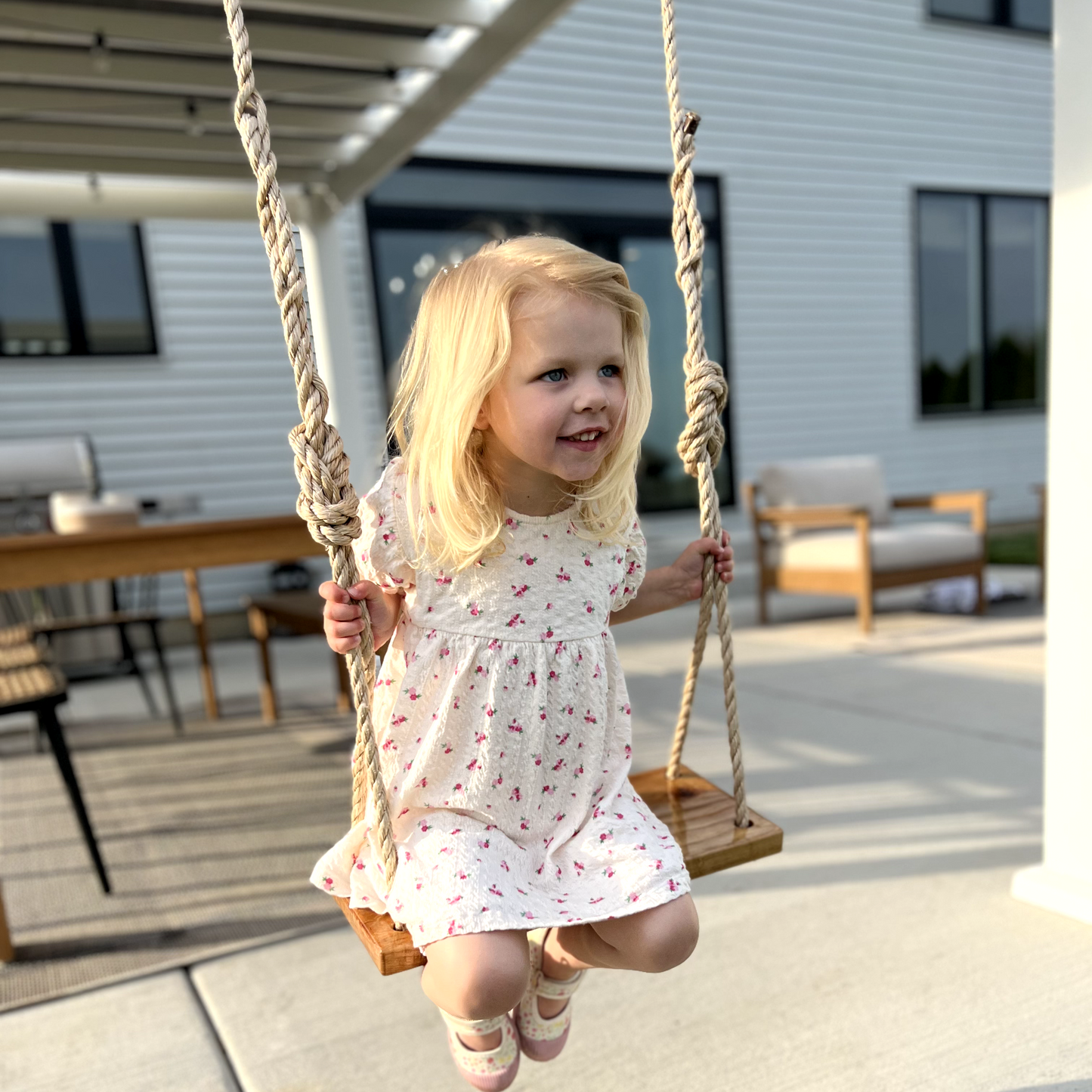 Sweet Swinging Hickory Bench Swing