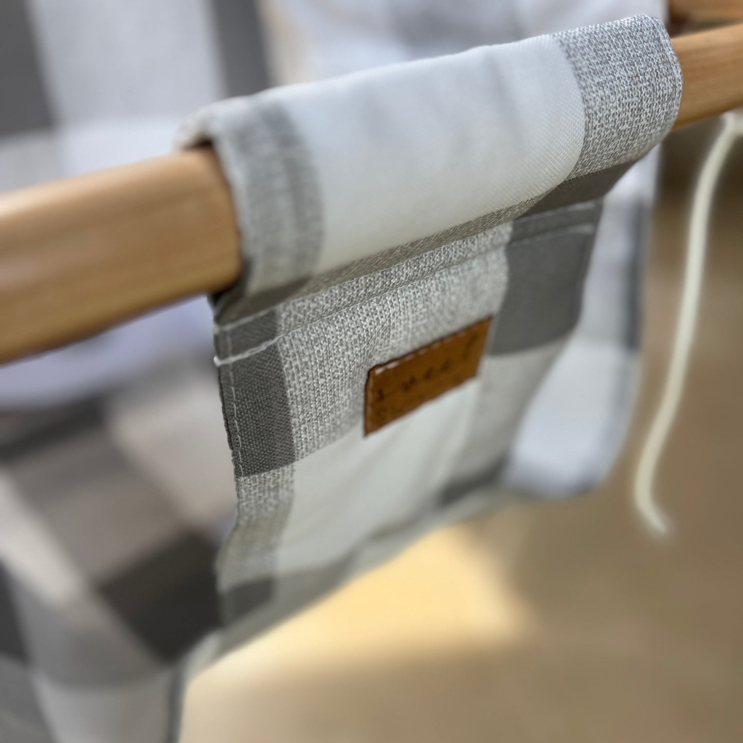 Sweet Swinging Outdoor Swing Gray Buffalo Check