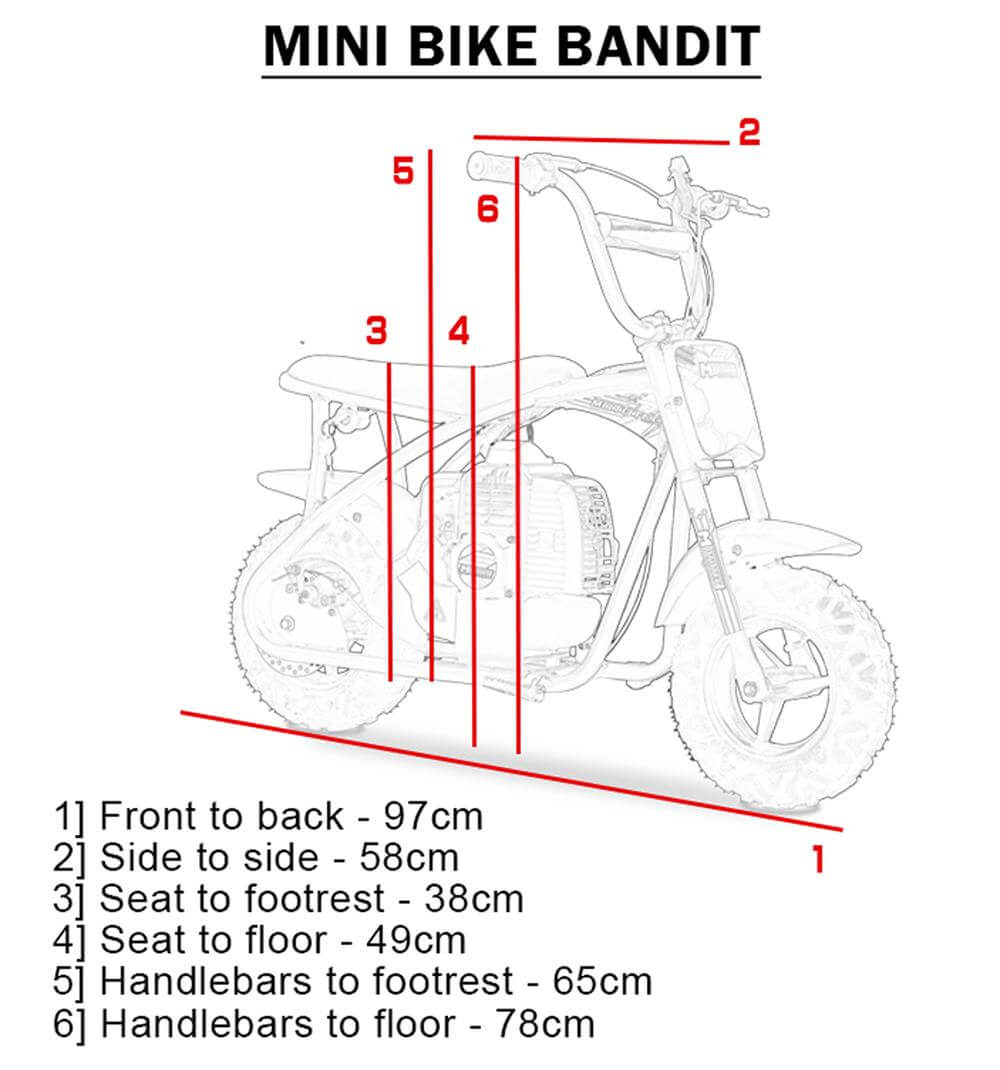MotoTec Bandit Kids Gas Mini Bike