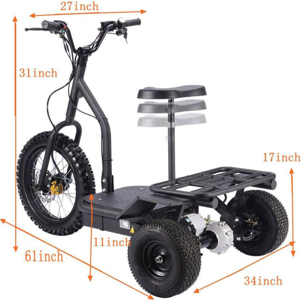 MotoTec Electric Trike Scooter
