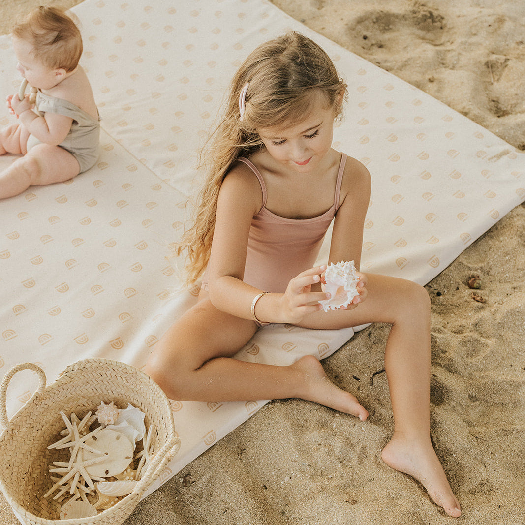 Toki Mats Rainbow Cream Vegan Leather Play Mat