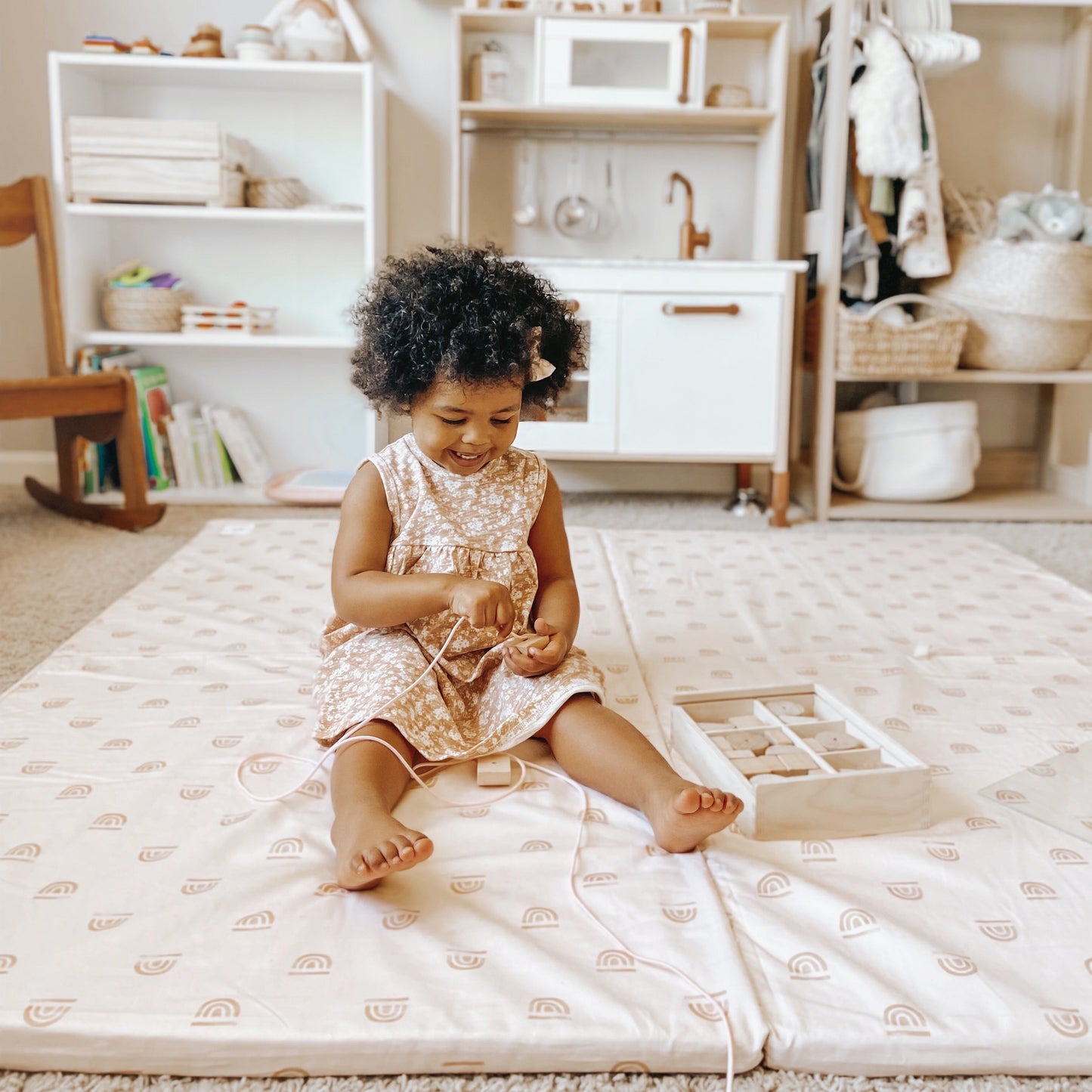Toki Mats Rainbow Peach Play Mat