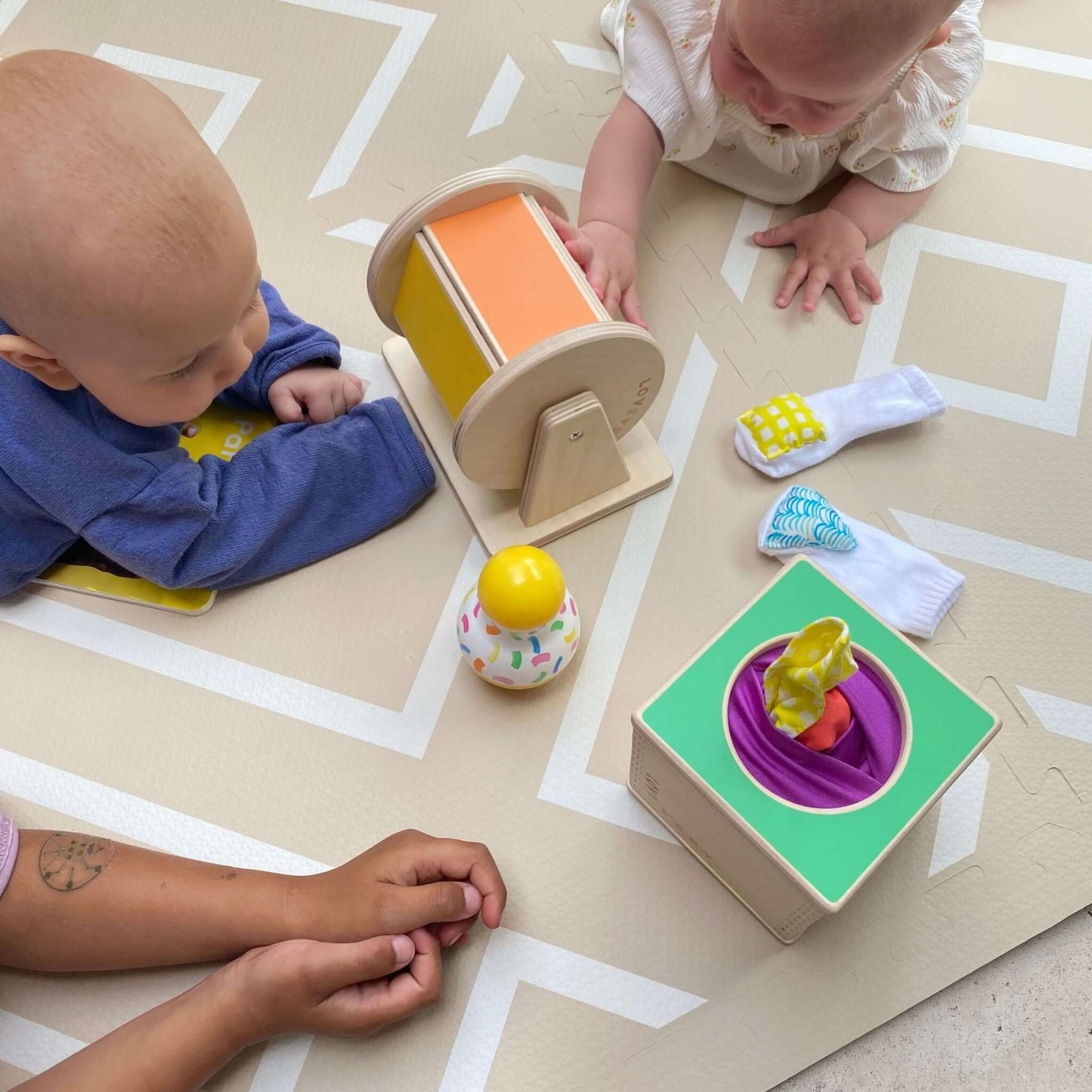 Eeveve Modern Blocks Play Mat Dessert Sand