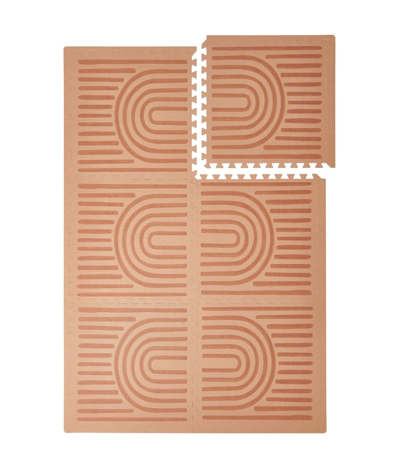 Toddlekind Premium Foam Playmat | Linear - Camel