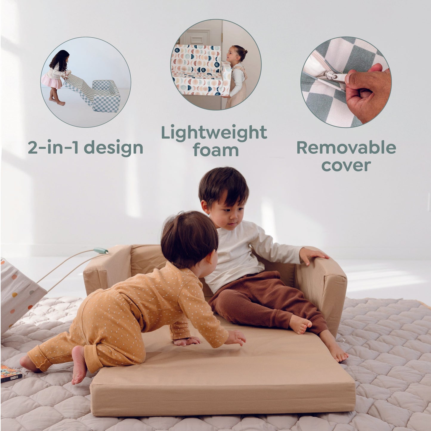 Toki Kids Lunar Phases Play Couch