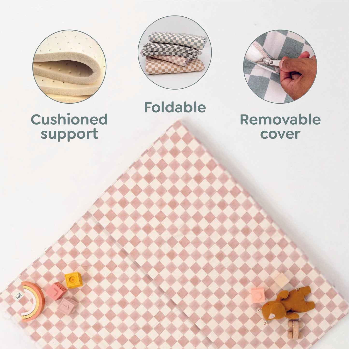 Toki Kids Smiles Organic Cotton Mat
