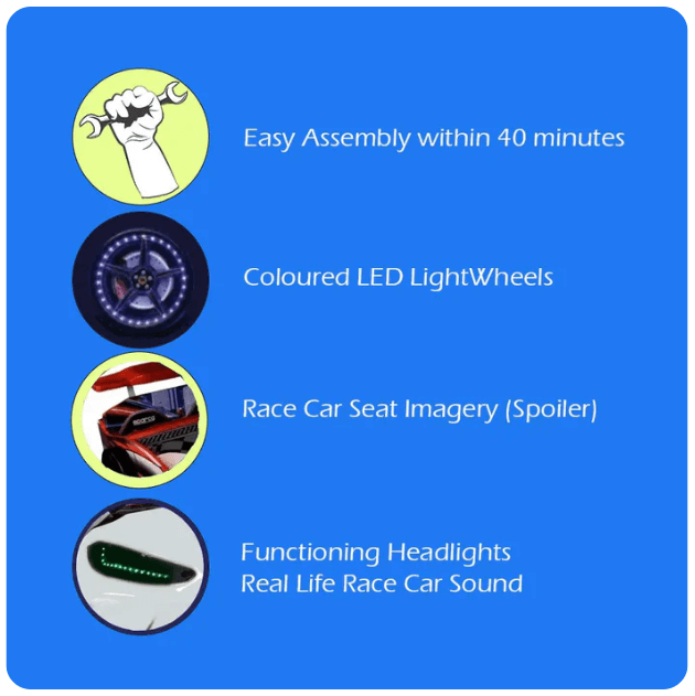 USCarbed GTX Twin Race Car Bed