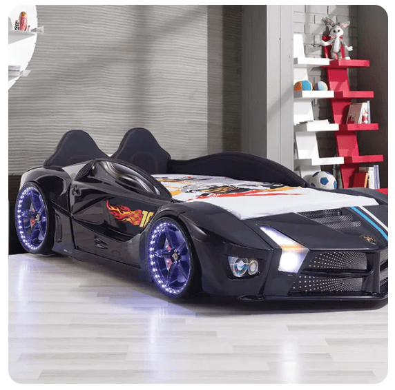 USCarbed Moon Luxury Twin Race Car Bed