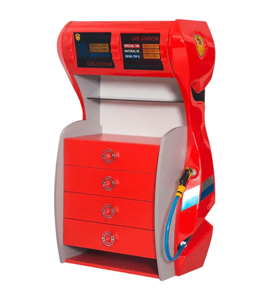 USCarbed Gas Pump Kids Bedroom Dresser