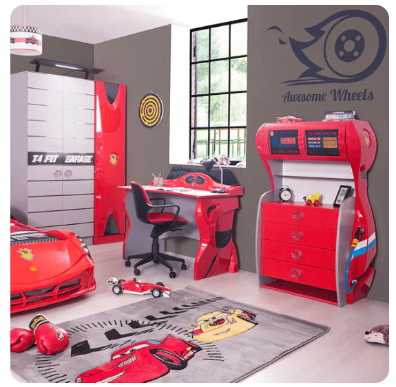 USCarbed Gas Pump Kids Bedroom Dresser