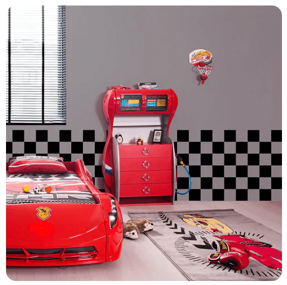 USCarbed Gas Pump Kids Bedroom Dresser