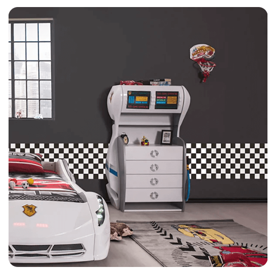 USCarbed Gas Pump Kids Bedroom Dresser