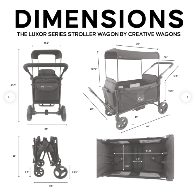 Creative Wagons Luxor Stroller Wagon