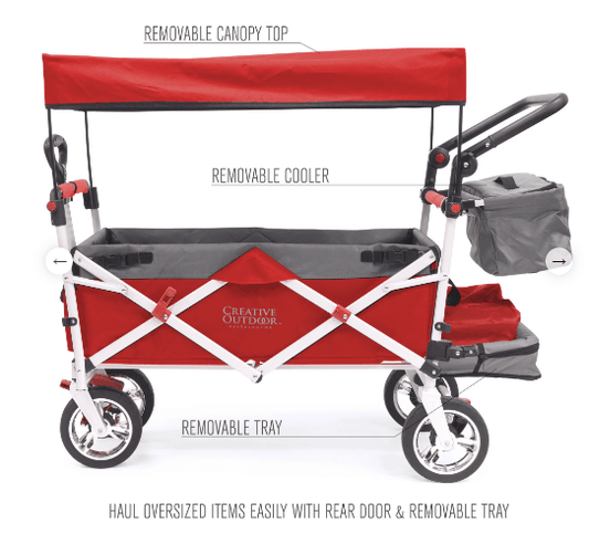 Creative Wagons Silver Series Stroller Wagon