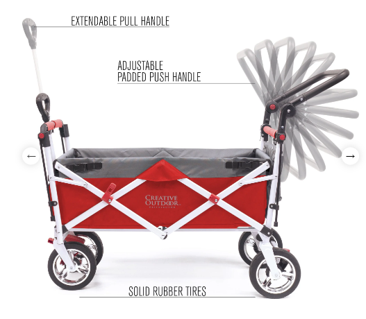 Creative Wagons Silver Series Stroller Wagon