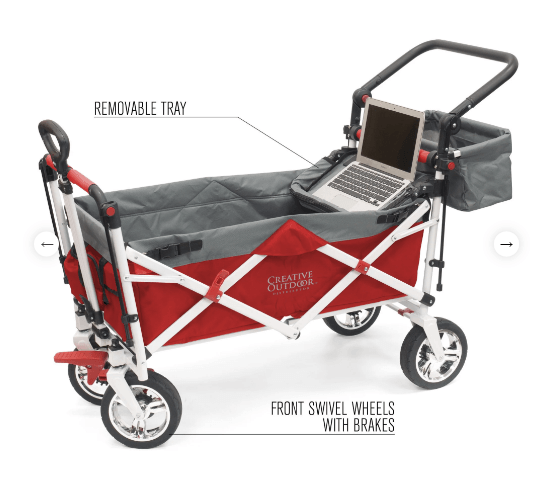 Creative Wagons Silver Series Stroller Wagon