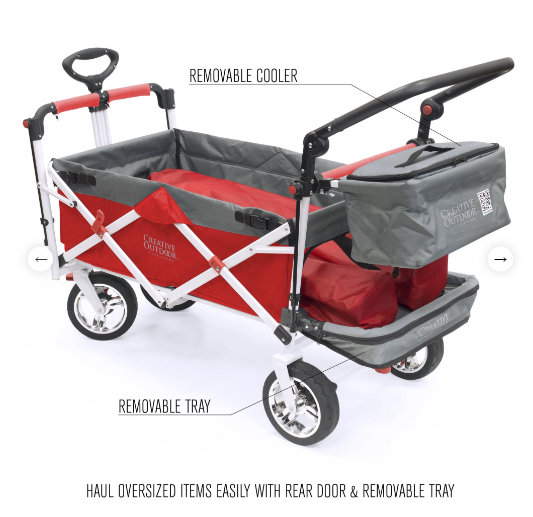 Creative Wagons Silver Series Stroller Wagon